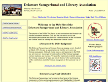 Tablet Screenshot of delawaresaengerbund.org